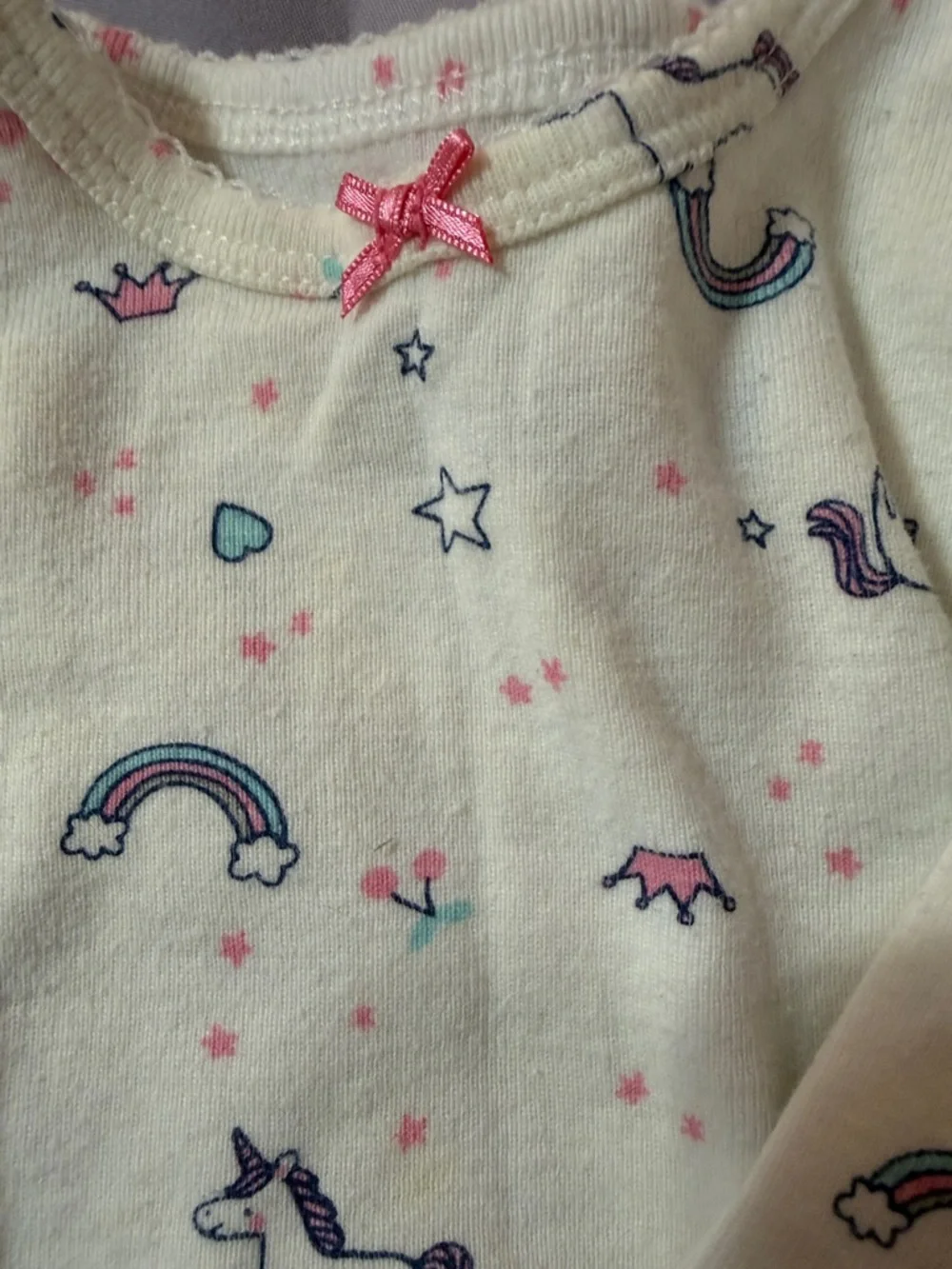 Carter's Baby Girl 5 Piece Mix and Match Outfit Set- Unicorn-Princess &Bear 3 M